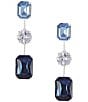 Cezanne Blue Multi Shape Stone Short Linear Earrings - Image 1