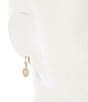 Cezanne C by Cezanne CZ Solitaire Drop Earrings, Color:Gold/CZ - Image 2