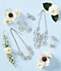 Color:Silver/Crystal - Image 2 - Chloe Crystal Flora Statement Necklace