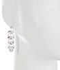 Color:Silver/Crystal - Image 2 - Crystal Bellagio Chandelier Earrings