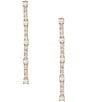Cezanne Crystal CZ & Pearl Cab Drop Earrings - Image 1