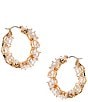 Cezanne Crystal CZ Multi Stone Hoop Earrings - Image 1