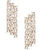 Cezanne Crystal CZ Oval Stone 3 Row Drop Earrings - Image 1