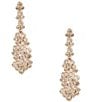 Cezanne Crystal CZ Round Stone Cluster Drop Earrings - Image 1