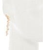 Cezanne Crystal CZ Stone Arced Linear Earrings - Image 2