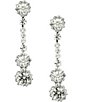 Cezanne Crystal Daisies Drop Earrings - Image 1
