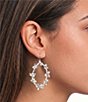 Cezanne Crystal Ivy Hoop Earrings - Image 2