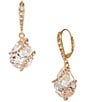 Cezanne Crystal Pave Teardrop CZ Stone Drop Earrings - Image 1