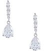 Cezanne CZ Elongated Pear Drop Earrings,Specials : American Fashion Style Bags On Sale