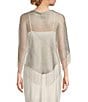 Cezanne Fringe Metallic Evening Shawl, Color:Silver - Image 2