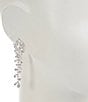 Cezanne Josephine Chandeleir Earrings, Color:Silver/Crystal - Image 2