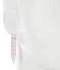 Cezanne Rhinestone Fringe Chandelier Earrings, Color:Silver/Crystal - Image 2
