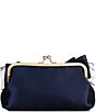 Cezanne Layered Satin Bow Kisslock Frame Clutch - Image 5