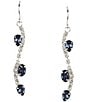 Cezanne Lucia Rhinestone Linear Earrings - Image 1