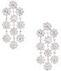 Color:Silver/Crystal - Image 1 - Mallory Crystal Chandelier Earrings