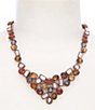 Cezanne Multi Color Stone Strand Collar Necklace - Image 1