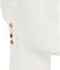 Cezanne Multi Stone Short Linear Drop Earrings - Image 2