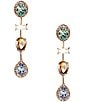 Cezanne Multi Stone Short Linear Earrings - Image 1