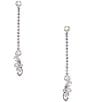 Cezanne Pearl Trim Linear Earrings - Image 1