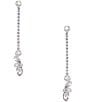 Cezanne Pearl Trim Linear Earrings - Image 1