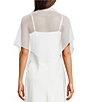 Cezanne Pleated Stone Evening Wrap - Image 5