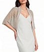 Cezanne Pleated Stone Evening Wrap - Image 1