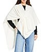 Cezanne Rhinestone Pull Thru Wrap Kimono, Color:White - Image 1