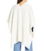 Cezanne Rhinestone Pull Thru Wrap Kimono, Color:White - Image 2