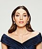 Cezanne Rhinestone Crystal Teardrop Y-Necklace - Image 2