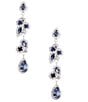 Cezanne Crystal Blue Sapphire Earrings - Image 1