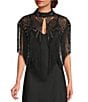 Cezanne Sequin Fringe Cape - Image 1