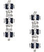 Cezanne Sirena Weave Linear Earrings, Color:Multi - Image 1