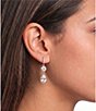 Cezanne Teardrop Statement Drop Earrings - Image 2