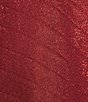 Cezanne Wide Pleat Shine Evening Wrap, Color:Dark Red - Image 3
