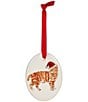C&F Home Santa Cat Ceramic Ornament - Image 1