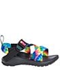 Color:Black Multi Tie Dye - Image 2 - Kids' Z/1 EcoTread Sandals (Toddler)