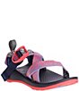 Color:Penny Coral - Image 1 - Girls' Z/1 EcoTread Sandals (Youth)