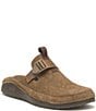 Color:Teak - Image 1 - Men's Paonia Waterproof Suede Clogs