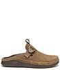 Color:Teak - Image 2 - Men's Paonia Waterproof Suede Clogs