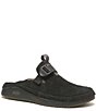 Color:Black - Image 1 - Men's Paonia Waterproof Suede Clogs