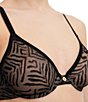 Color:Black - Image 3 - Allure Striped Molded Bra