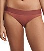 Color:Amber - Image 1 - Allure Striped Print Brief Panty