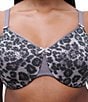 Chantelle C Magnifique Seamless Unlined Minimizer Leopard Print Bra, Color:Grey Leopard - Image 3