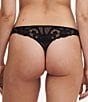 Chantelle Cabernet Sauvage Lace Thong, Color:Black - Image 2