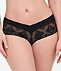 Color:Black - Image 1 - Champs Elysees Lace Hipster Panty