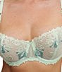 Color:Green Lily Multico - Image 3 - Champs Elysees Unlined Lace Demi Bra