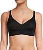 Color:Black - Image 1 - Comfort Chic Back Smoothing Full-Support Wireless Bra