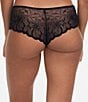Color:Black - Image 2 - Fleur Transparent Embroidered Cheeky Panty