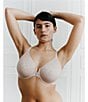 Chantelle Front Closure Molded Underwire Bra, Color:Rose - Image 7