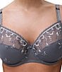 Chantelle Full Coverage Unlined Embroidered Mesh Bra - Image 3